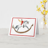 Kerstmis Kaart (Gele Bloem)