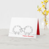 Kerstmis Kaart (Gele Bloem)