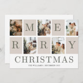 Kerstmis Kaart 2023 Kerstmis Groet met Foto (Voorkant / Achterkant)