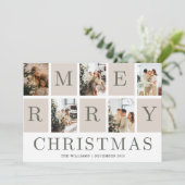 Kerstmis Kaart 2023 Kerstmis Groet met Foto (Staand voorkant)