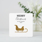 Kerstmis Kaart Amazing mam - Slaapsteen van de ker (Staand voorkant)