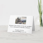 Kerstmis Kaart - Brussel, Grand Place (Achterkant)