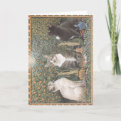 Kerstmis Kaart Cat (Voorkant)