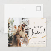 Kerstmis Kaart | Elegant Kerstfeest (Voorkant / Achterkant)