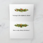 Kerstmis - Kaart in de Hooglanden (Binnen)