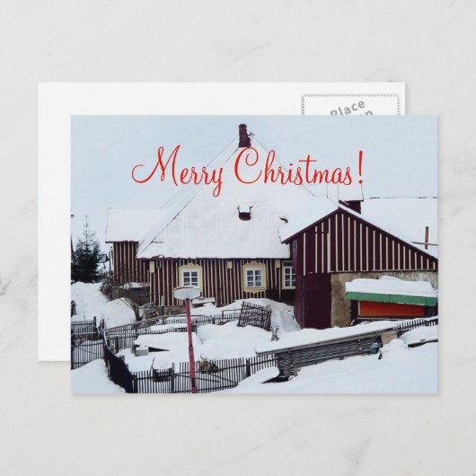 Kerstmis Kaart Kerst (Voorkant / Achterkant)