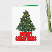 Kerstmis Kaart, Kerstboom Wenskaart (Voorkant)