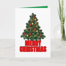 Kerstmis Kaart, Kerstboom Wenskaart