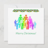 KERSTMIS KAART - Laat het sneeuwen - Tweezijdige p (Achterkant)