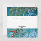 Kerstmis Kaart met kerst in de Middellandse Zee (Achterkant)