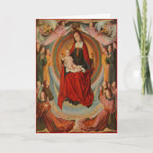 Kerstmis Kaart met Madonna & Kind -  (Voorkant)