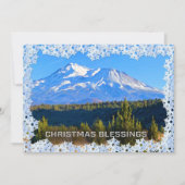 Kerstmis Kaart - Mount Shasta (Voorkant)