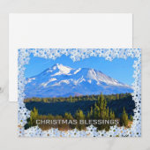 Kerstmis Kaart - Mount Shasta (Voorkant / Achterkant)