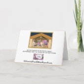 Kerstmis Kaart Printable (Achterkant)