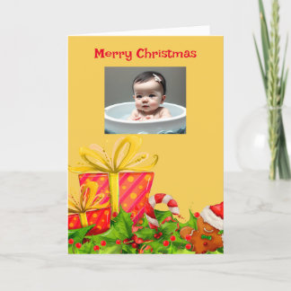 Kerstmis Kaart van Baby Daughter & Me
