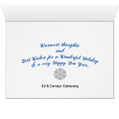 Kerstmis Kaart van de verzamelaar van 2017 (Binenzijde Horizontaal (Onderkant))