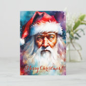 Kerstmis Kaart van Sinterklaas en u (Staand voorkant)