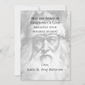 Kerstmis Kaart van Sinterklaas en u (Achterkant)