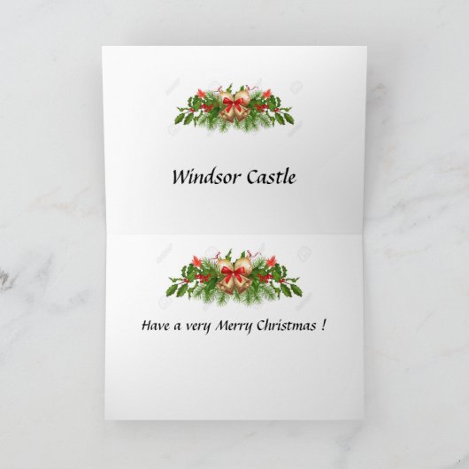 Kerstmis - Kaart van Windsor Castle (Binnen)