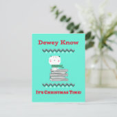 Kerstmis Kaart voor bibliothecarissen (Staand voorkant)