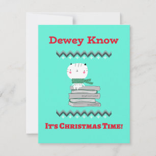 Kerstmis Kaart voor bibliothecarissen
