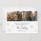 Kerstmis Kaart voor de feestdag met foto's (Achterkant)