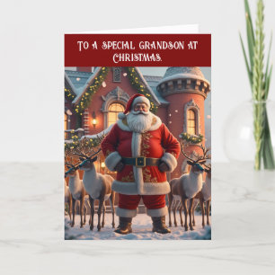 KERSTMIS KAART VOOR DE HERTEN VAN DE KERSTMAN