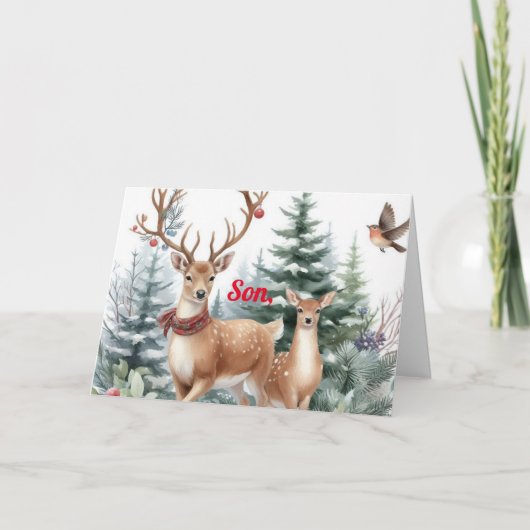 KERSTMIS KAART VOOR EEN VERDIENSTELIJK KIND (Voorkant)
