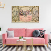 Kerstmis Kaart, voorbeeld van de bekende kerstmis Canvas Afdruk (Insitu (Woonkamer))