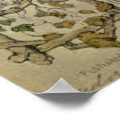 Kerstmis Kaart, voorbeeld van de bekende kerstmis Poster (Hoek)