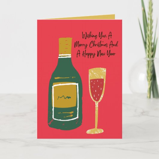 Kerstmis Kaart, Vrolijk Kerstmis Wenskaart (Voorkant)