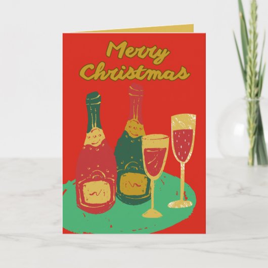 Kerstmis Kaart, Vrolijk Kerstmis Wenskaart (Voorkant)