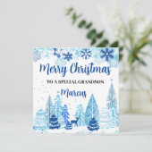 Kerstmis Kaarten, Vrolijke Kerstmis Aangepaste Kaa Feestdagenkaart (Staand voorkant)