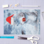 Kerstmis Kabouter Eekhoorn Decoupage Ambachten of Tissuepapier (Craft)
