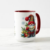 Kerstmis Kabouter Kunst – Festieve Feestdagen Mok (Voorkant rechts)
