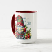 Kerstmis Kabouter Kunst – Festieve Feestdagen Mok (Voorkant links)