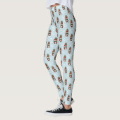 Kerstmis Kabouter Rood Groen Winter Schattig Leggings (Links)