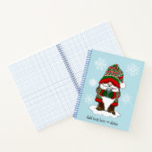 Kerstmis Kabouter Rood Groen Winter Schattig Notitieboek (Binnen)