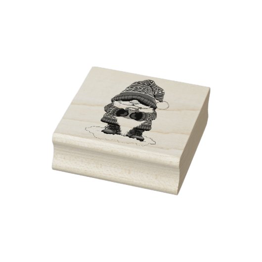 Kerstmis Kabouter Rood Groen Winter Schattig Rubberstempel (Stempel)