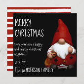 Kerstmis Kabouter Sinterklaas | Kerstvakantiekaart Feestdagenkaart (Voorkant / Achterkant)