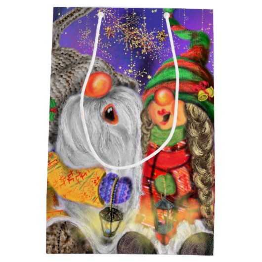 Kerstmis Kabouters Cadeautas (Achterkant)