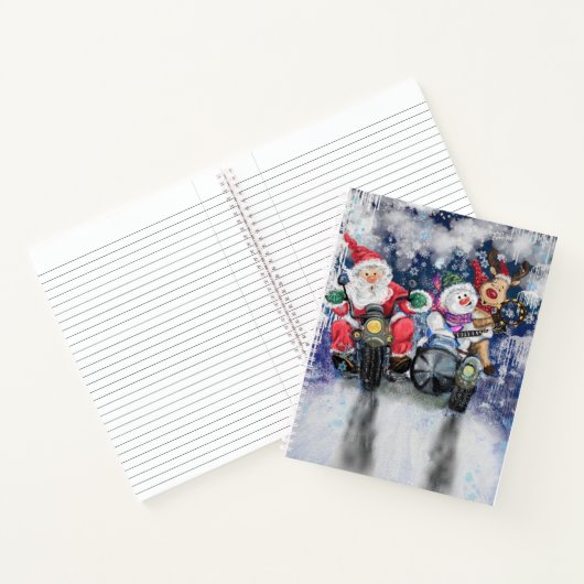 Kerstmis Kado Kaartboek Notitieboek (Binnen)