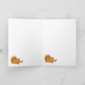 Kerstmis kalkoen gemaakt van groenten kaart (Binnen)