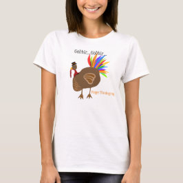 Kerstmis Kalkoen Gobbel Gobbel T-shirt