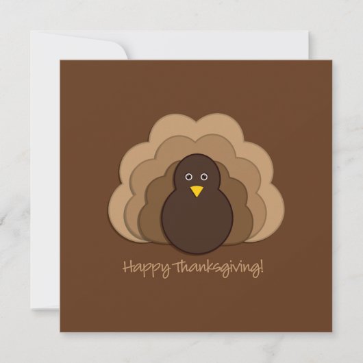 Kerstmis kalkoen kaart (Voorkant)