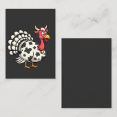Kerstmis Kalkoen Koe Kop Grappig Herfst Familie Notitiekaartje (Voorkant / Achterkant)