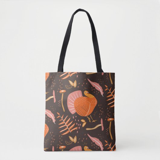 Kerstmis kalkoen tote bag (Voorkant)