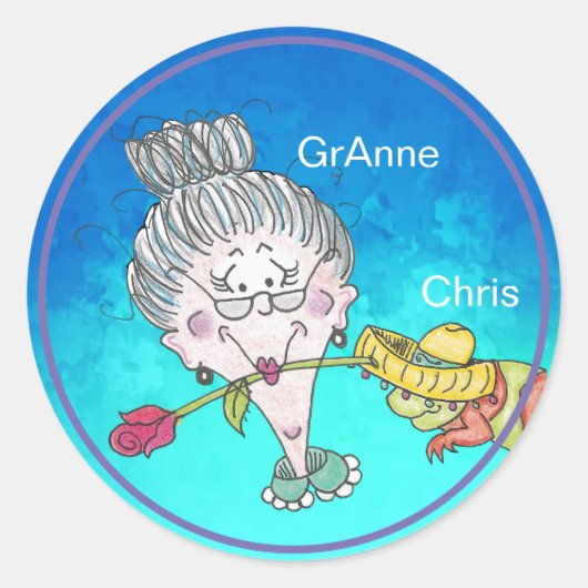 Kerstmis Kameleon Stickers (Voorkant)