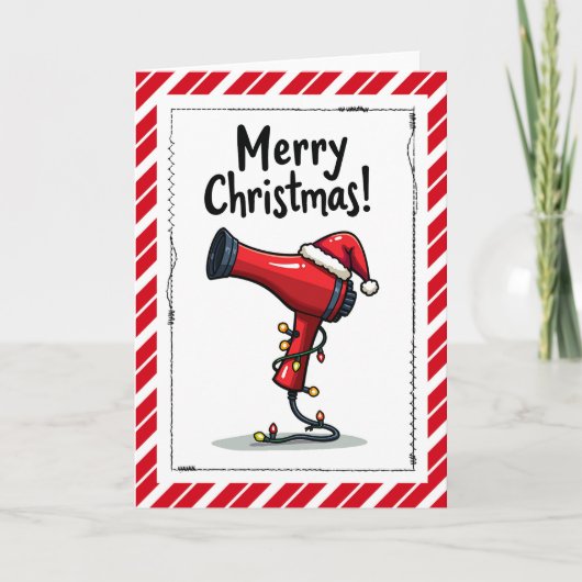 Kerstmis Kapper Stylist Kaart (Voorkant)