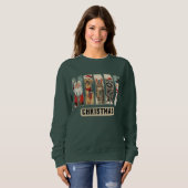 Kerstmis Karakter Collage Kerst T-shirt Cadeau (Voorkant volledig)